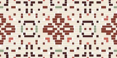 Abstract Abstract Colorful Geometric Pattern Backgroundfolk Embroidery, Aztec Geometric Ornament Print. Design for Carpet, Wallpaper, Clothing, Wrapping, Fabric vector