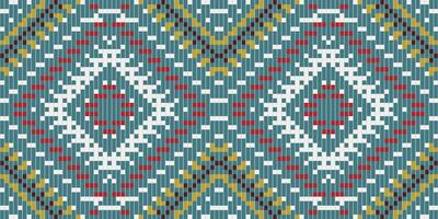 Pixel Geometric Islamic Geometric Pattern Stencilfolk Embroidery, Aztec Geometric Ornament Print. Design for Carpet, Wallpaper, Clothing, Wrapping, Fabric vector