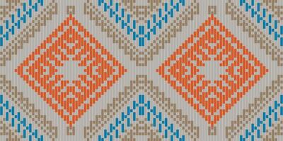 Sari Border Geometric Pattern Drawingfolk Embroidery, Aztec Geometric Ornament Print. Design for Carpet, Wallpaper, Clothing, Wrapping, Fabric vector