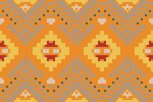 arabesco Arábica modelo imágenesfolk bordado, azteca geométrico ornamento impresión. diseño para alfombra, fondo de pantalla, ropa, envase, tela vector