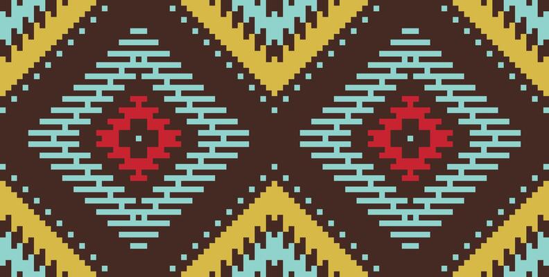 Geometric Abstract Geometric Pattern With Stripes Linesfolk Embroidery, Aztec Geometric Ornament Print. Design for Carpet, Wallpaper, Clothing, Wrapping, Fabric
