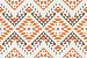 Ethnic Decoration Arabic Carpet Patternfolk Embroidery, Aztec Geometric Ornament Print. Design for Carpet, Wallpaper, Clothing, Wrapping, Fabric vector