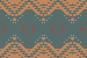 Square Abstract Geometric Pattern Designfolk Embroidery, Aztec Geometric Ornament Print. Design for Carpet, Wallpaper, Clothing, Wrapping, Fabric vector