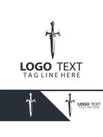 Blood thorn sword logo vector