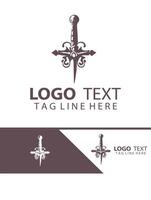 Dragons Claw sword logo vector