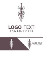Thunderstrike sword logo vector