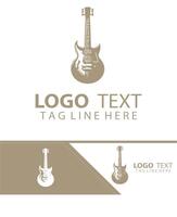 String Pulse guiter logo vector
