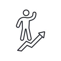 motivation icon., .Editable stroke.linear style sign for use web design,logo.Symbol illustration. vector