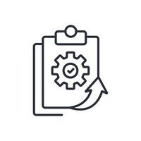 progress icon., .Editable stroke.linear style sign for use web design,logo.Symbol illustration. vector