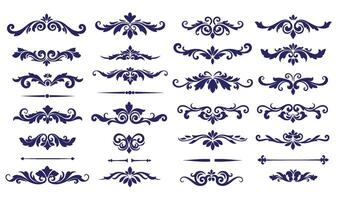 Sophisticated Leaf and Floral Ornament Set for Decorative Design Elements vector
