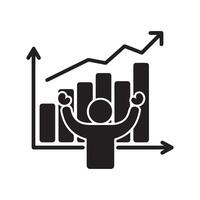 Team Success and Growth Depicted on a Step-Ladder vector