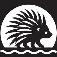 Porcupine Silhouette Vectors Illustrations for Versatile Use