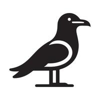 Minimalist Grey Gull Silhouette Vectors for Modern Design