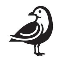 Artistic Grey Gull Silhouettes for Creative and Elegant Projects vector