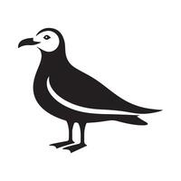 Grey Gull Silhouettes Perfect for Ocean and Beach Decor vector