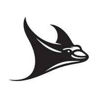 Giant Oceanic Manta Ray Vectors Illustrations for Ocean Conservation Projects