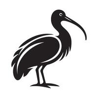 Versatile Black-Headed Ibis Silhouette Vectors Pack for Multiple Projects