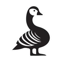 Barnacle Goose and Ibis Silhouettes for Logos, Icons, and Web Graphics vector