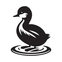 Download Little Grebe Silhouettes for Creative Art Projects vector