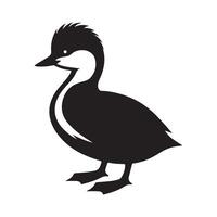 Unique Little Grebe Silhouette Vectors for Creative Branding