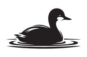 Little Grebe Silhouette Vectors Ideal for Print and Web Media