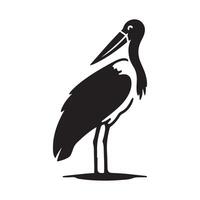 Marabou Stork Silhouette Vectors for Social Media Graphics