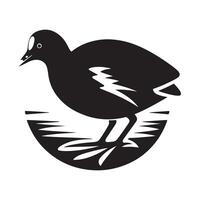 Creative Uses for Common Moorhen Silhouette Vectors Graphics