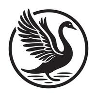 Ringed Teal Silhouettes Ideal for Wildlife and Nature Themed Designs vector