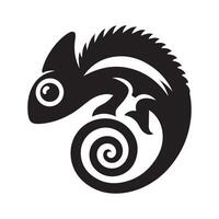Dynamic Jackson's Chameleon Silhouette Vectors Illustrations for Digital Use