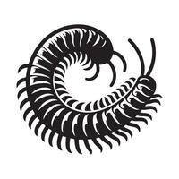 High-Quality Centipede Silhouette Vectors for Print and Digital Use