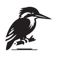 Downloadable Kingfisher Silhouette Vectors for Digital and Print Use