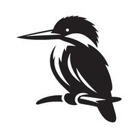 High-Resolution Kingfisher Silhouette Vectors for Professional Use