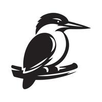 Kingfisher Silhouette Vectors for Bird-Themed Graphics and Projects