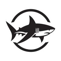 Stylized Blacktip Shark Silhouettes Perfect for Web Graphics vector