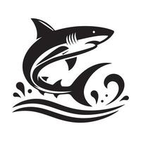 Blacktip Shark Silhouettes Perfect for KDP and Print Projects vector