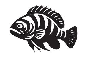 Wildlife-Inspired Goliath Tigerfish Silhouettes for Your Next Design Project vector