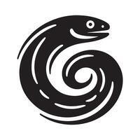 Customizable Eels Silhouette Vectors for Your Graphic Design Needs