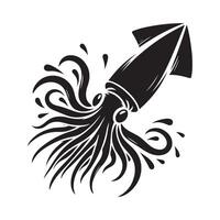Get Creative with Squid Silhouette Vectors Illustrations for Graphic Design