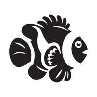 Underwater Clownfish Silhouette Vectors for Marine Conservation Projects
