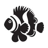 Clownfish Silhouettes for Professional Graphic Design Projects vector