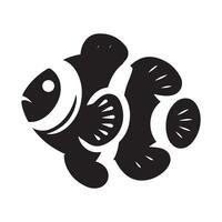Clownfish Silhouette Vectors Set Ideal for Environmental Awareness Projects