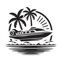 Versatile Hovercraft Silhouette Vectors for Transport and Marine Designs