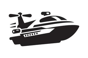 Professional Hovercraft Silhouette Vectors for Digital and Print Media