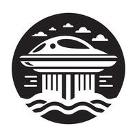 Unique Hovercraft Silhouette Vectors Art for Branding and Advertising