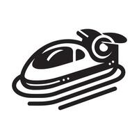 High-Resolution Hovercraft Silhouette Vectors for Digital Designs