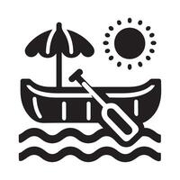 Vectors Paddle Boat Silhouettes for Fun and Relaxation Themes
