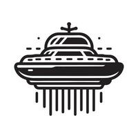Hovercraft Silhouette Vectors for Nautical, Transport, and Tech Projects
