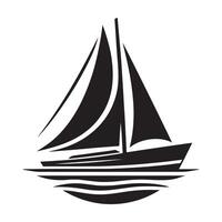 Trimaran Silhouette Vectors Designs for Sailing Event Graphics