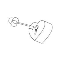 Love shape single-line art beautifully captures the essence of love, with a single, continuous line forming a perfect heart, symbolizing unity and affection. vector