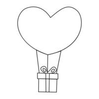On a white artboard, the love shape single-line art beautifully captures the depth and beauty of love through a continuous line, showcasing simplicity and elegance. vector